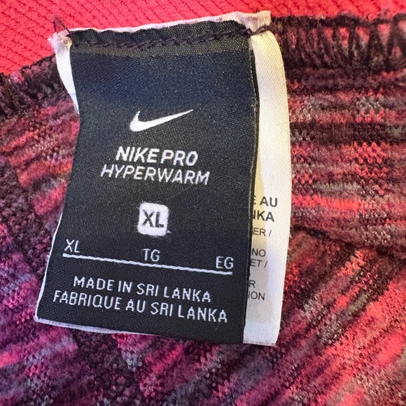 Nike Pro Dri-fit HyperWarm Training High Neck Top and Tights Set, Size XL - Picture 15 of 16